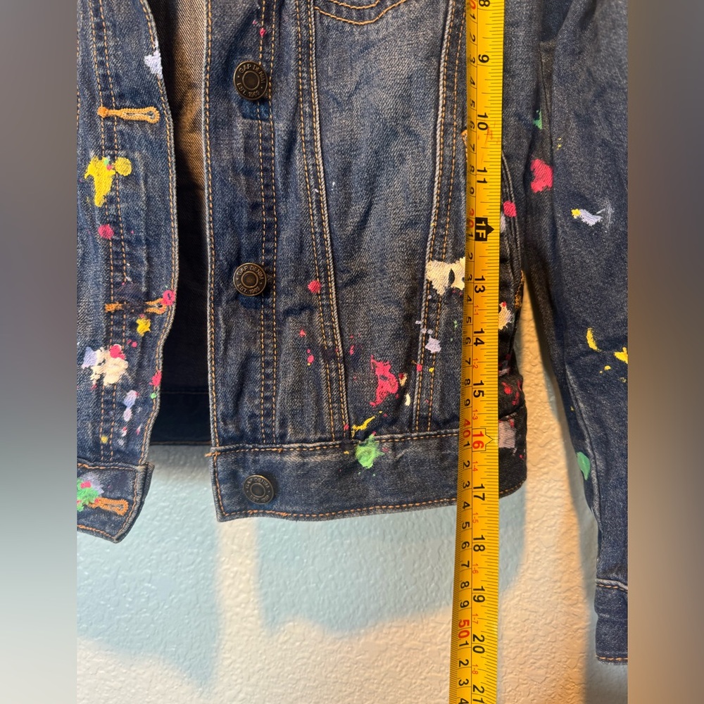 LUC Gap kids blue Jean jacket sz Large “Artist” 9-10 - Picture 5 of 10